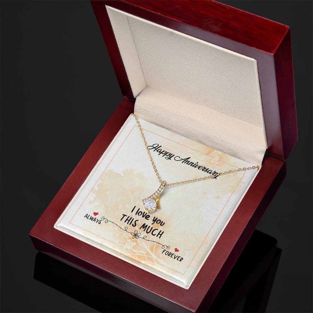 Happy Anniversary - Alluring Beauty Necklace (Yellow & White Gold Variants)