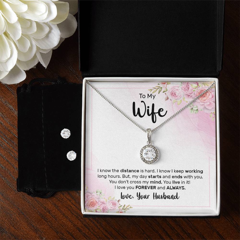 To My Wife - Eternal Hope Necklace & Earring Set