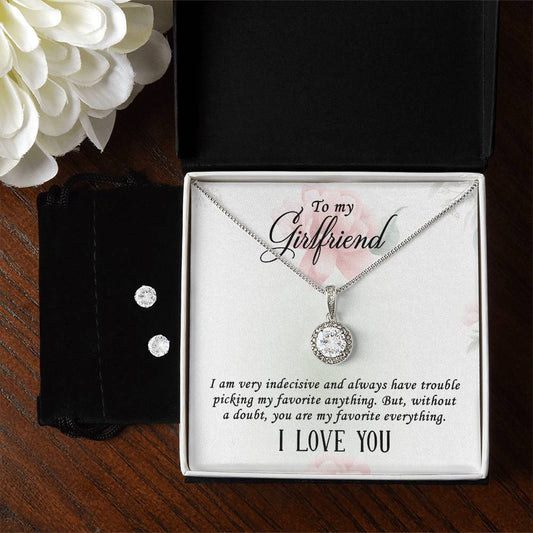 To My Girlfriend - Eternal Hope Necklace & Earring Set