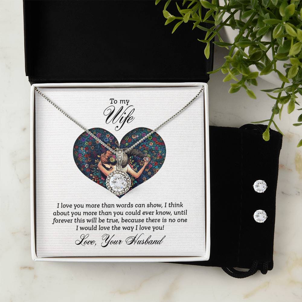 To My Wife - Eternal Hope Necklace & Earring Set