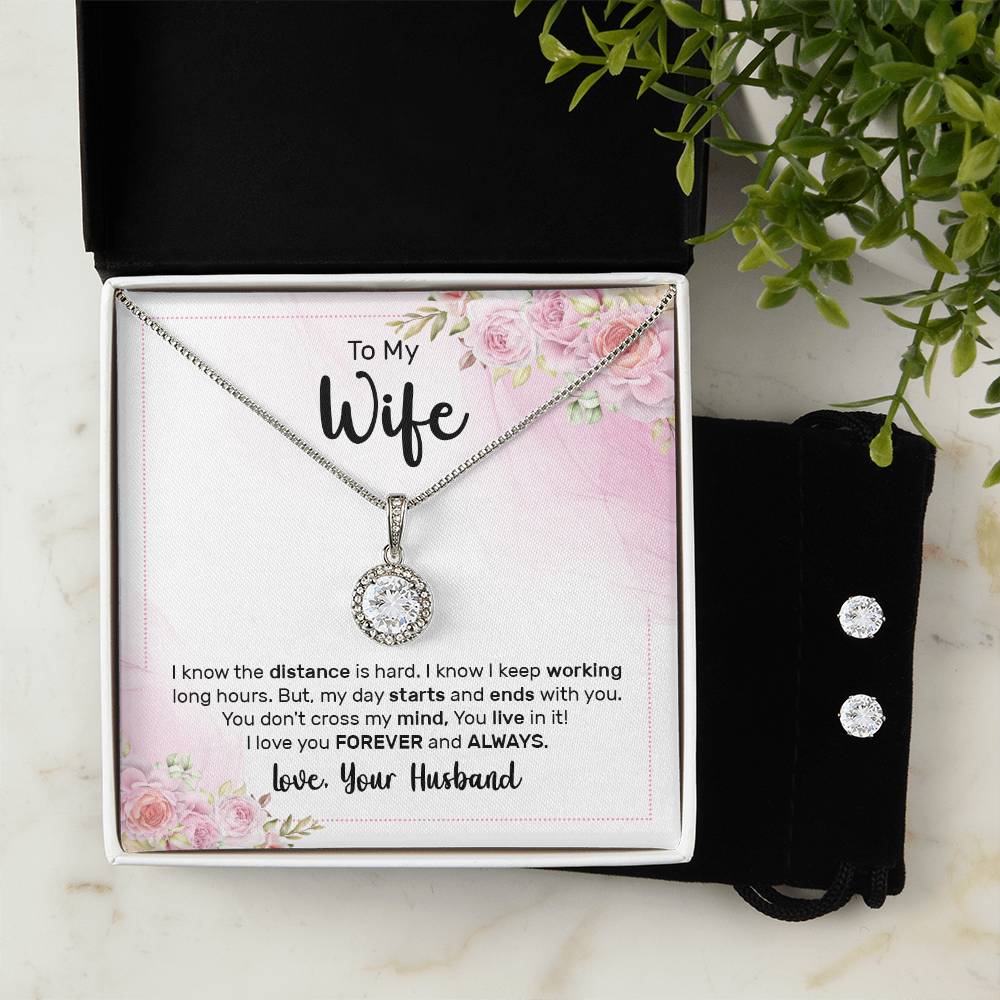 To My Wife - Eternal Hope Necklace & Earring Set