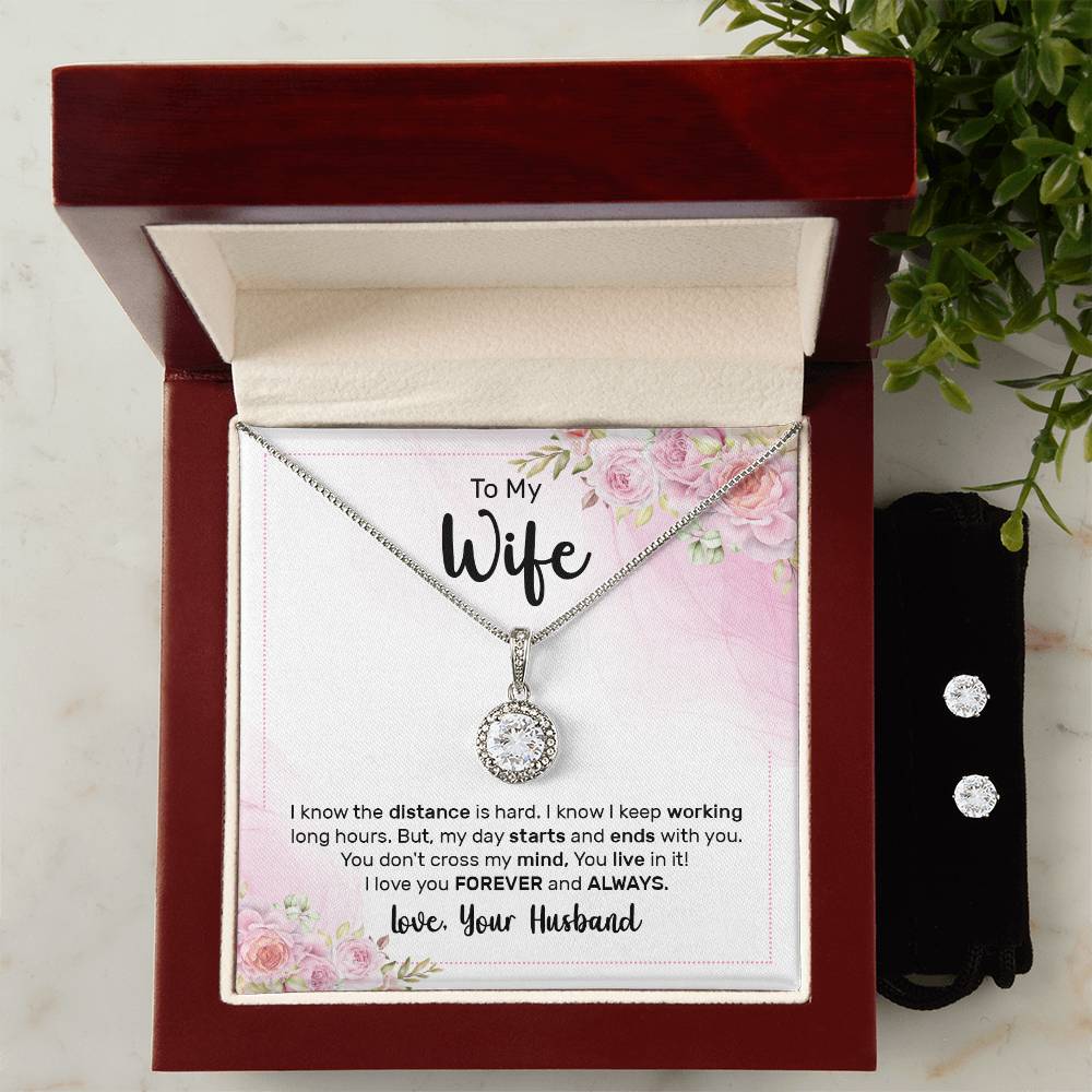 To My Wife - Eternal Hope Necklace & Earring Set