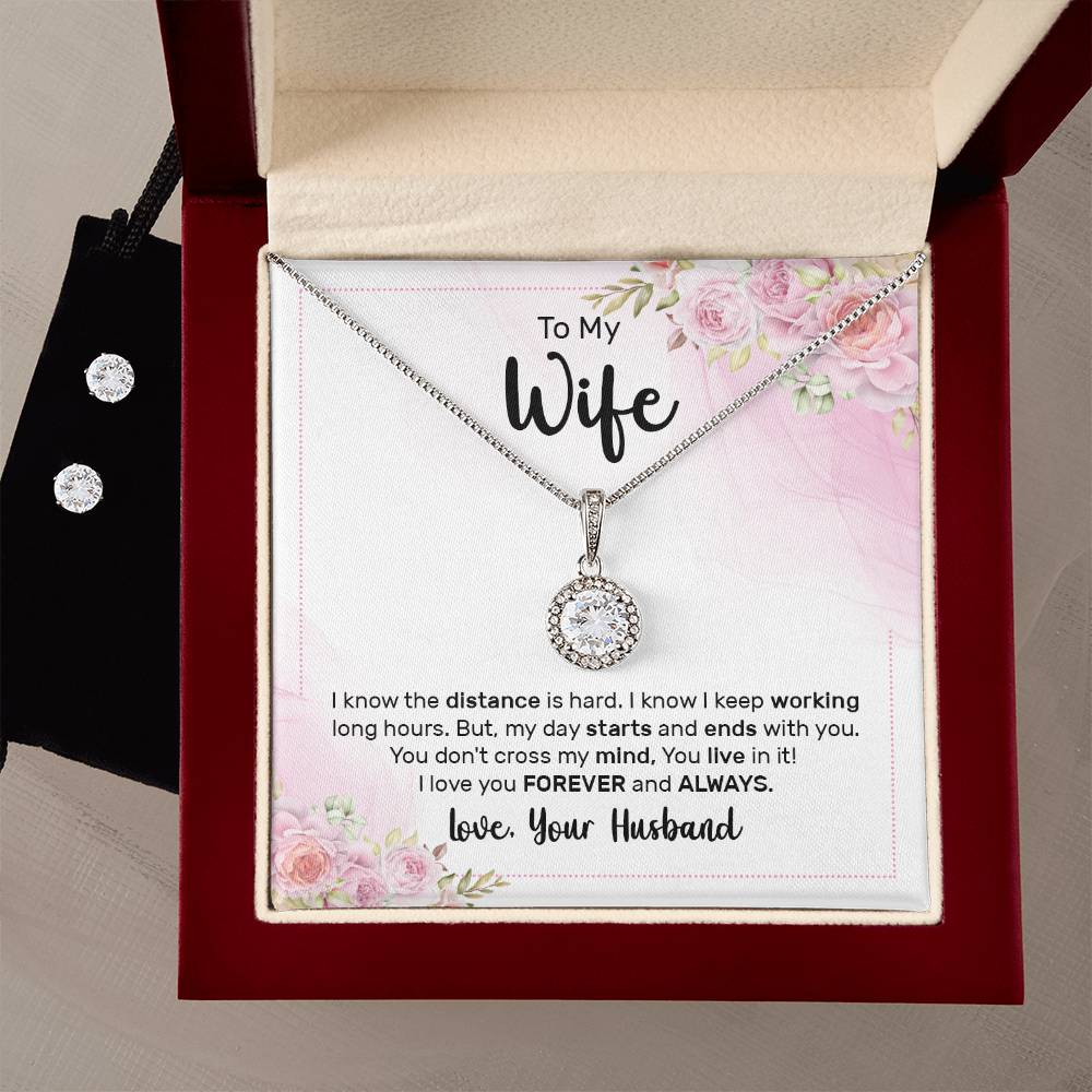 To My Wife - Eternal Hope Necklace & Earring Set