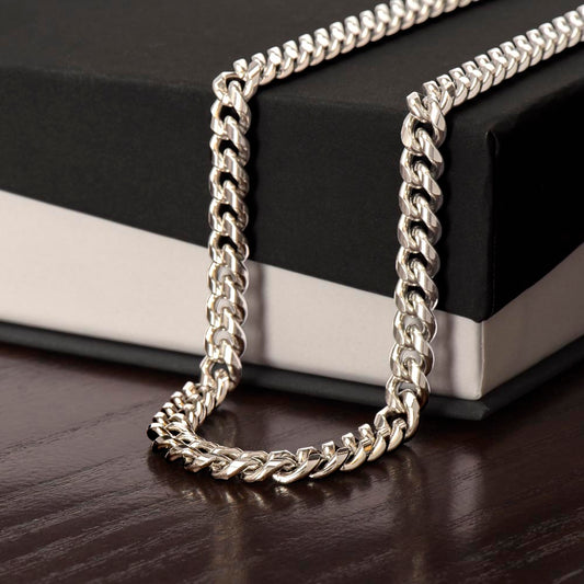 Non-Message Card Cuban Link Chain