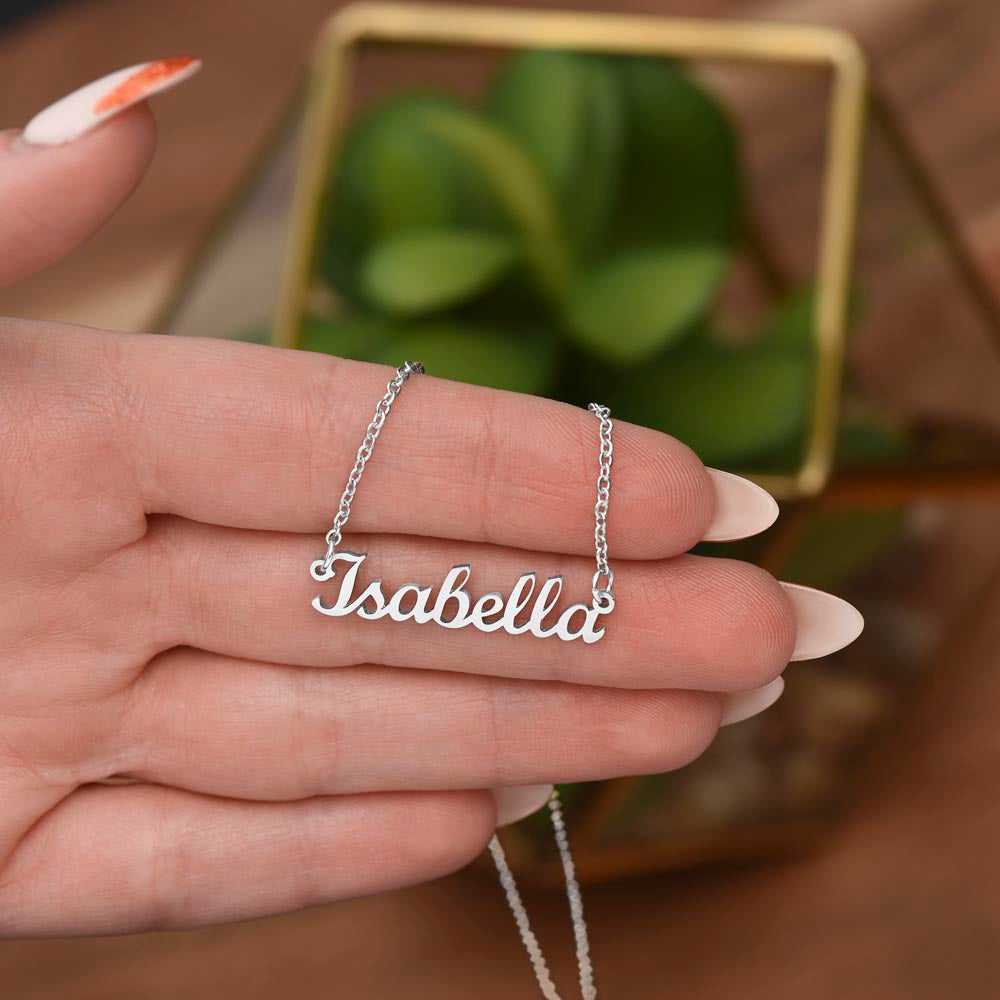 Non-Message Card Custom Name Necklace