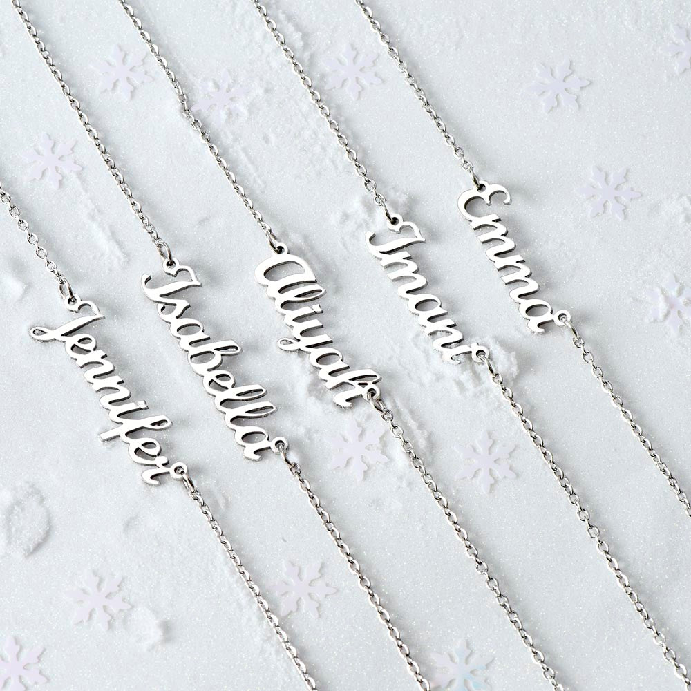 Non-Message Card Custom Name Necklace