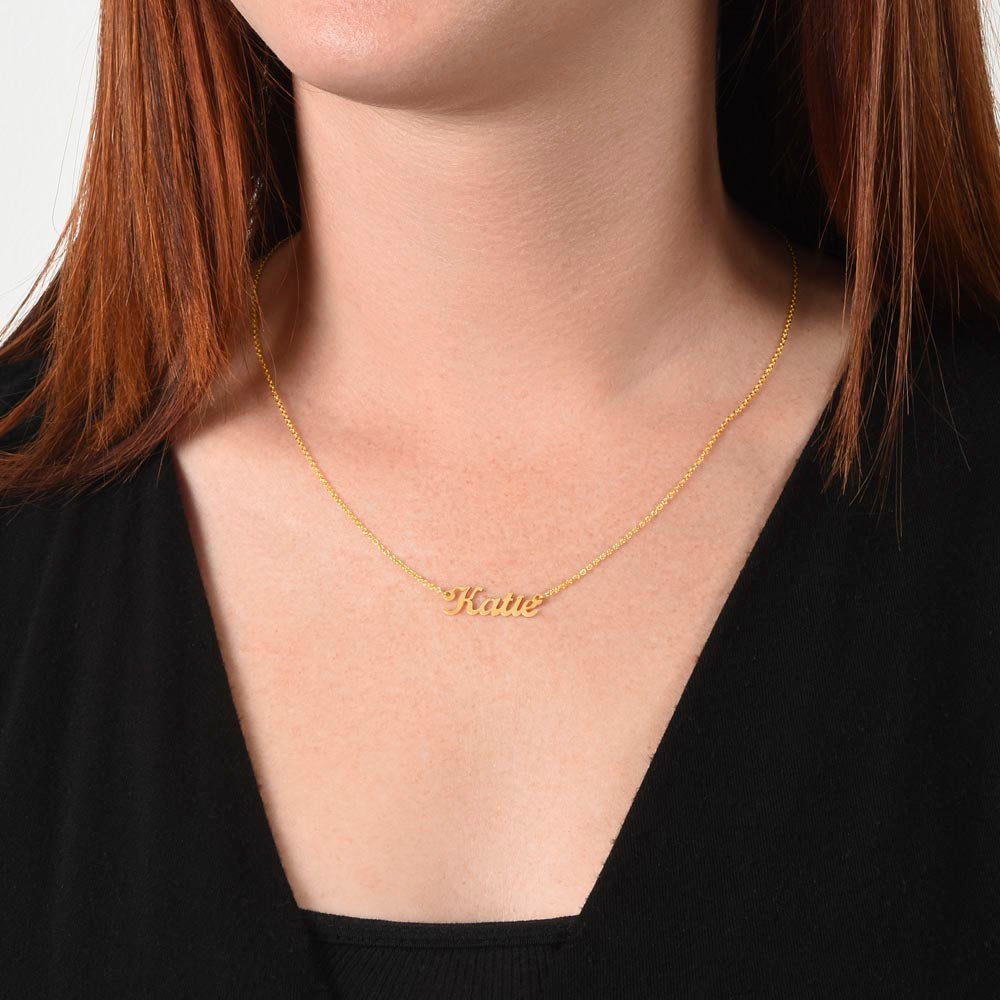 Non-Message Card Custom Name Necklace