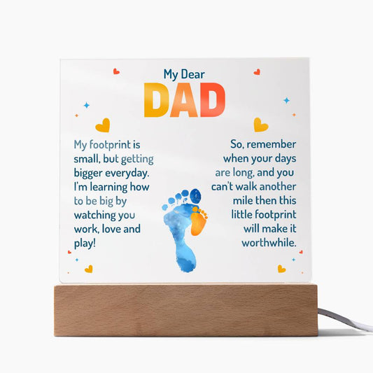 My Dear Dad - Acrylic Square Plaque