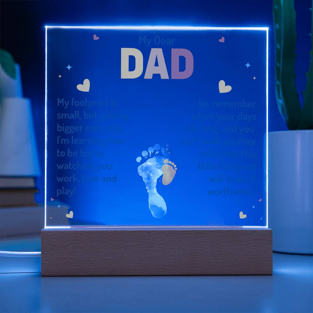 My Dear Dad - Acrylic Square Plaque