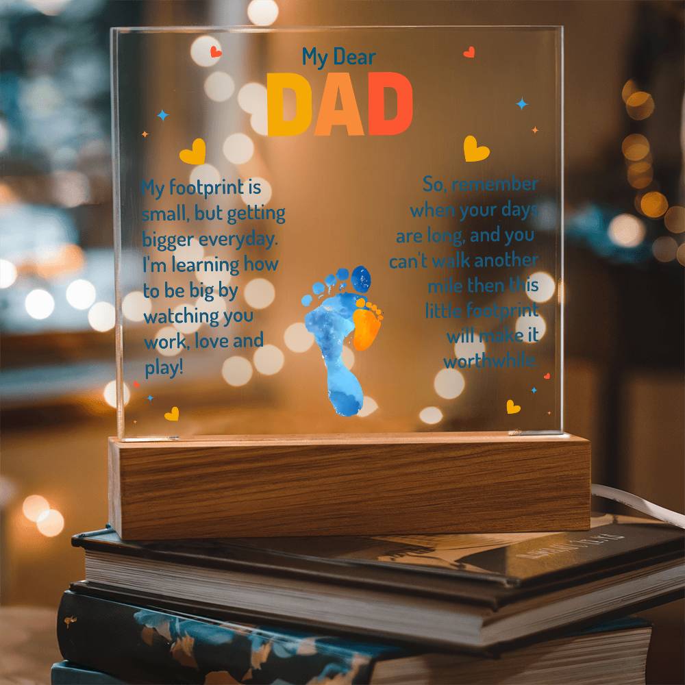 My Dear Dad - Acrylic Square Plaque