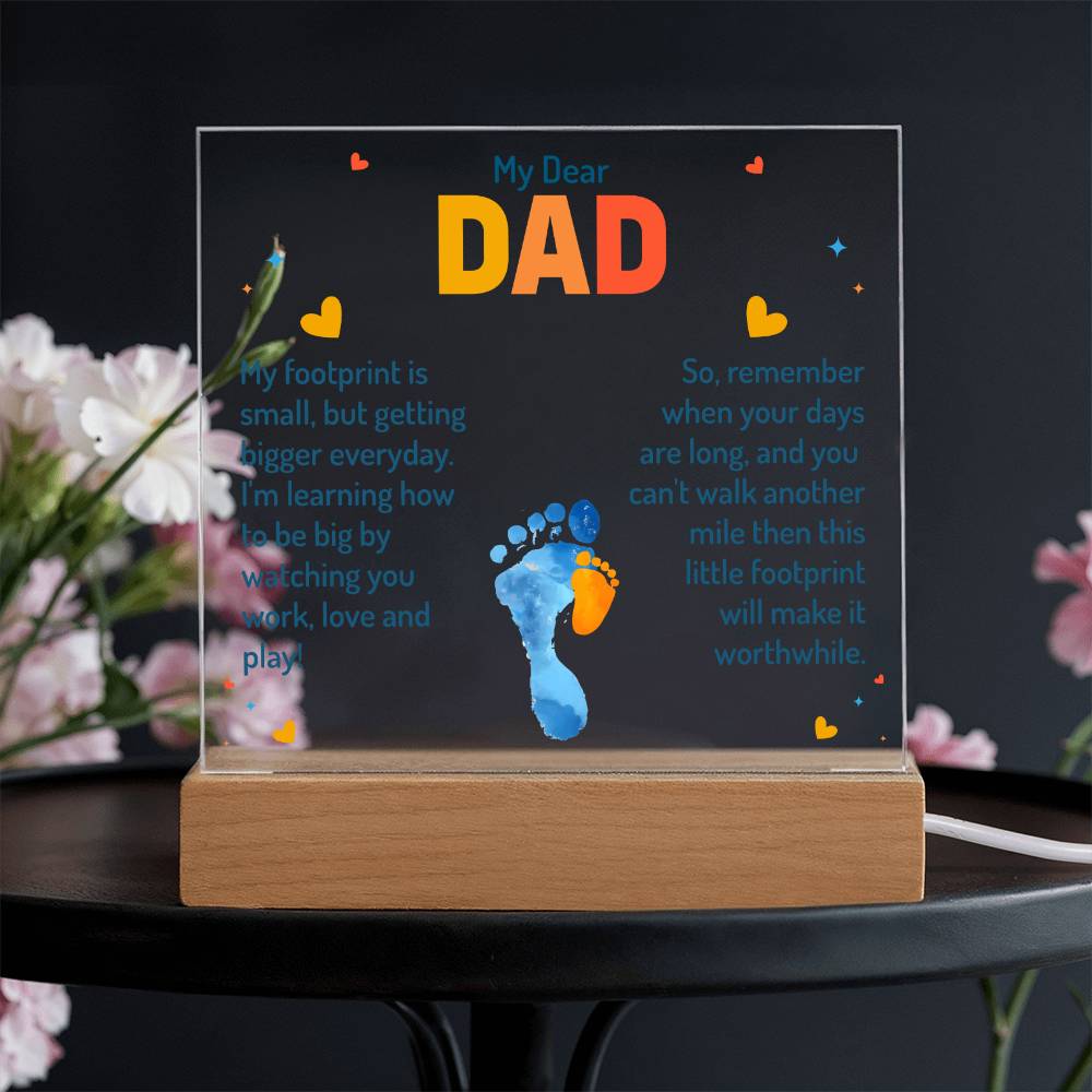 My Dear Dad - Acrylic Square Plaque