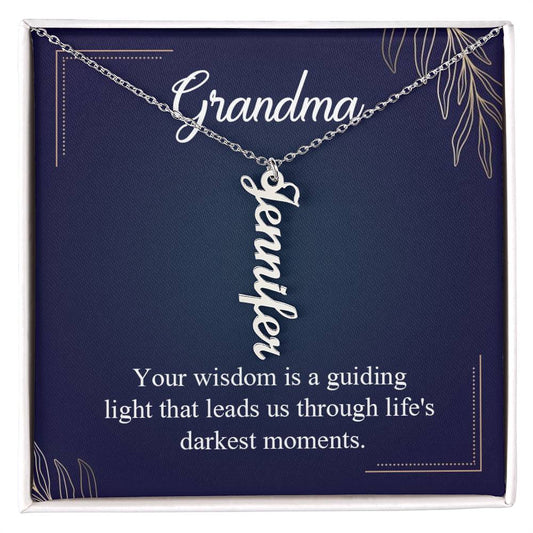 Grandma - Multi Vertical Name Necklace