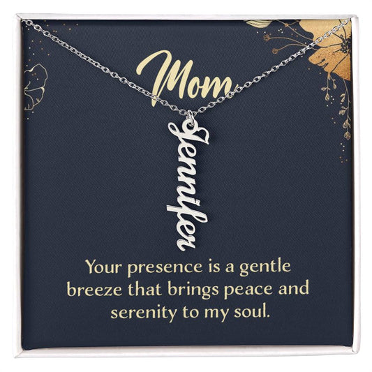 Mom - Multi Vertical Name Necklace