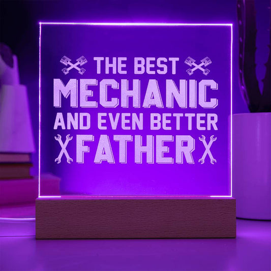 Even Better Father - Engraved Acrylic Square Plaque