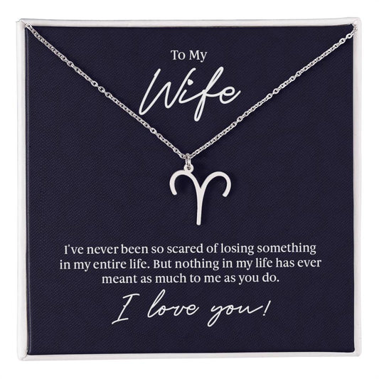 To My Wife - Zodiac Symbol Necklace