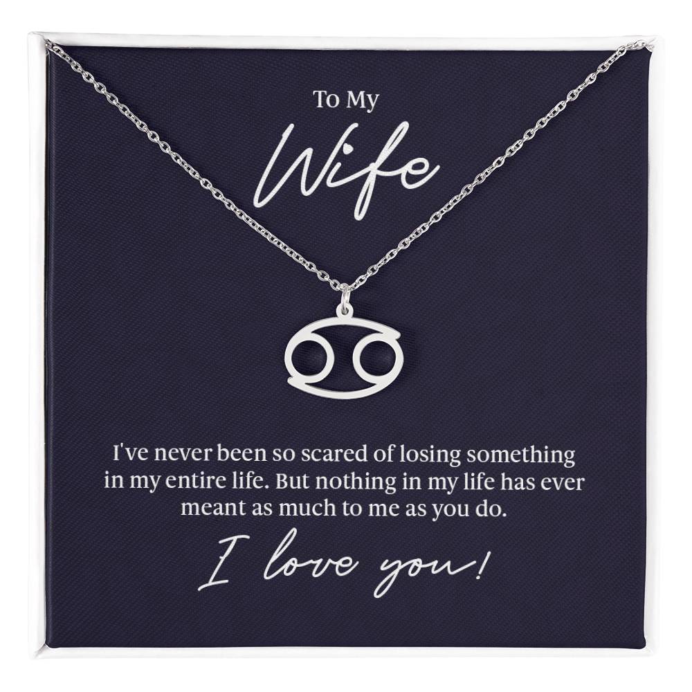 To My Wife - Zodiac Symbol Necklace