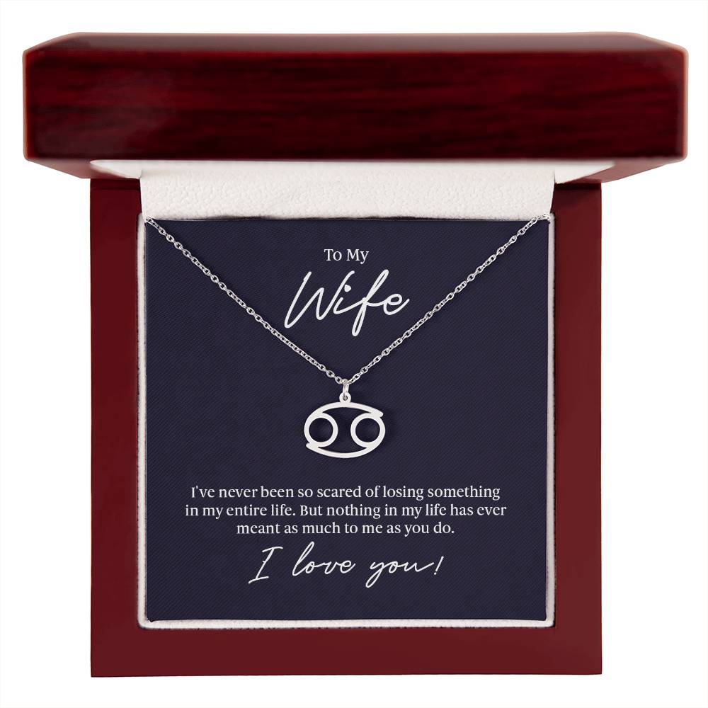 To My Wife - Zodiac Symbol Necklace