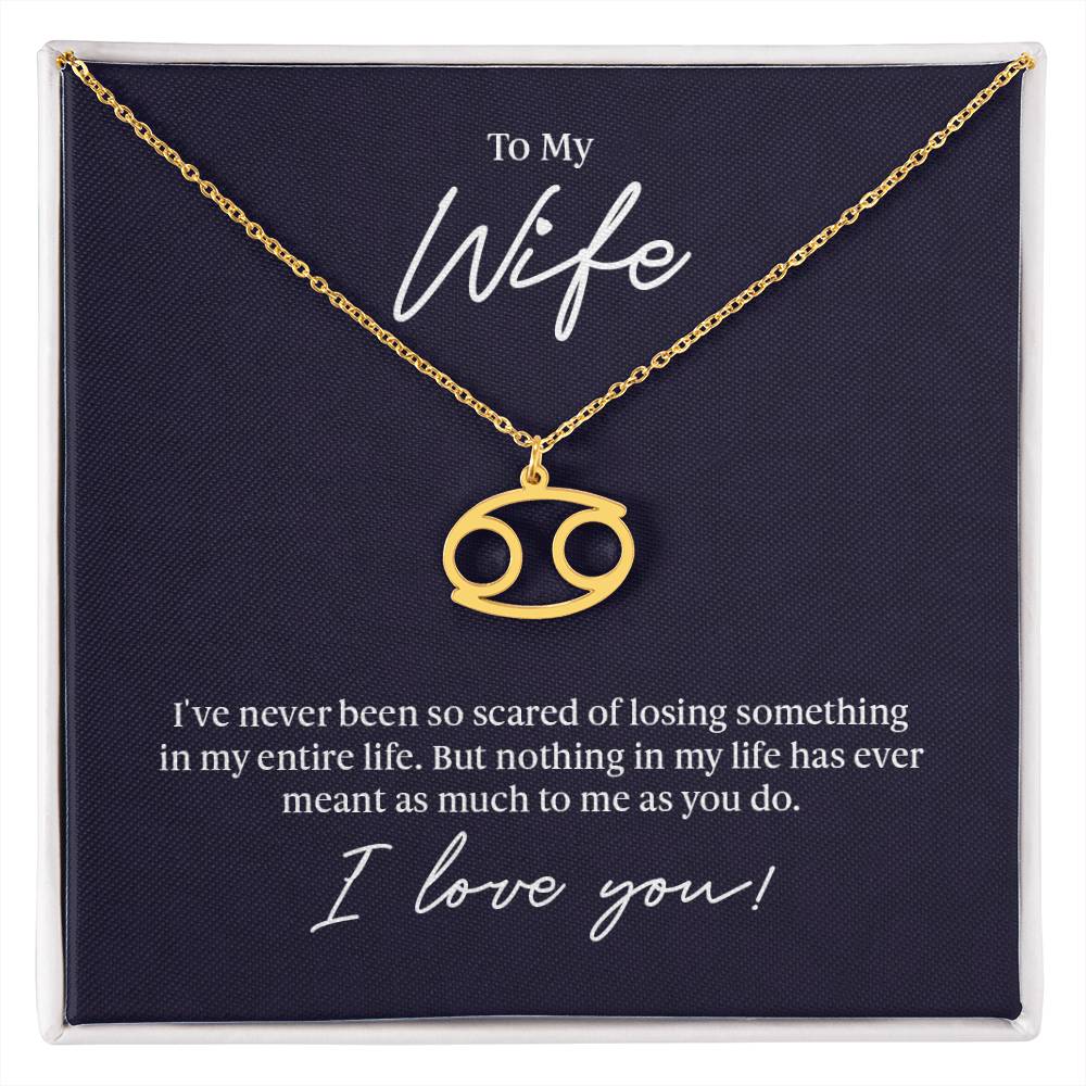 To My Wife - Zodiac Symbol Necklace