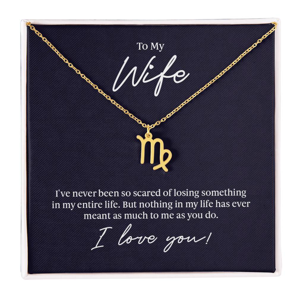 To My Wife - Zodiac Symbol Necklace