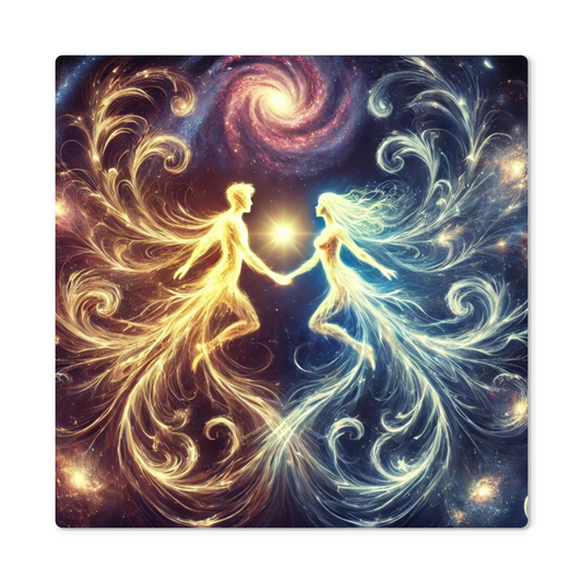 Cosmic Twins - High Gloss Metal Art Print (1:1)