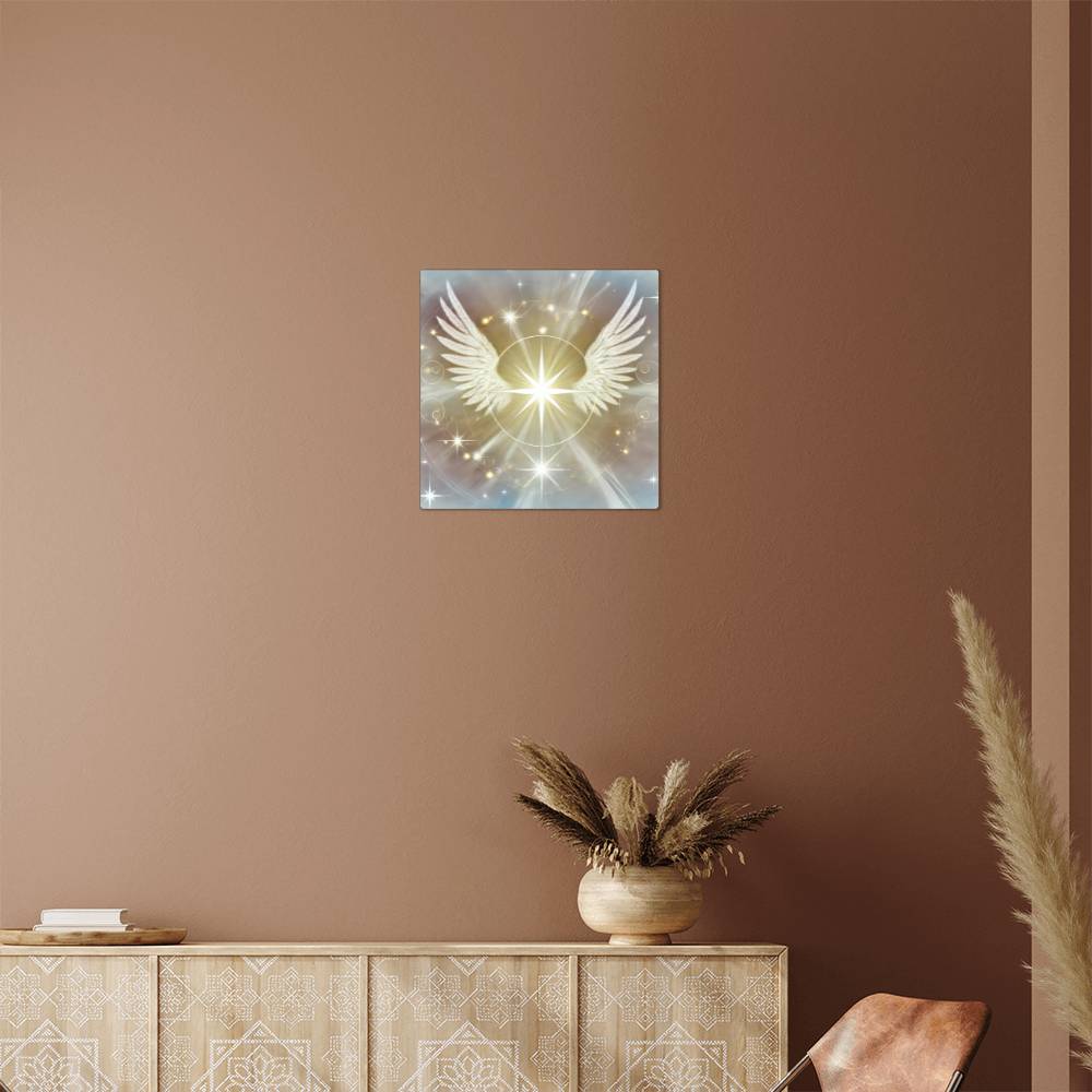 Angelic Celestial Star -  High Gloss Metal Art Print (1:1)