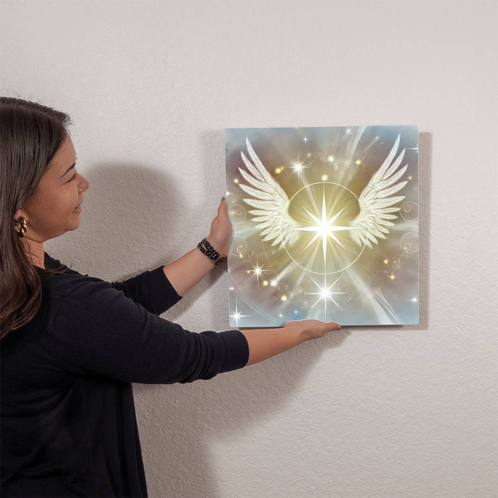 Angelic Celestial Star -  High Gloss Metal Art Print (1:1)