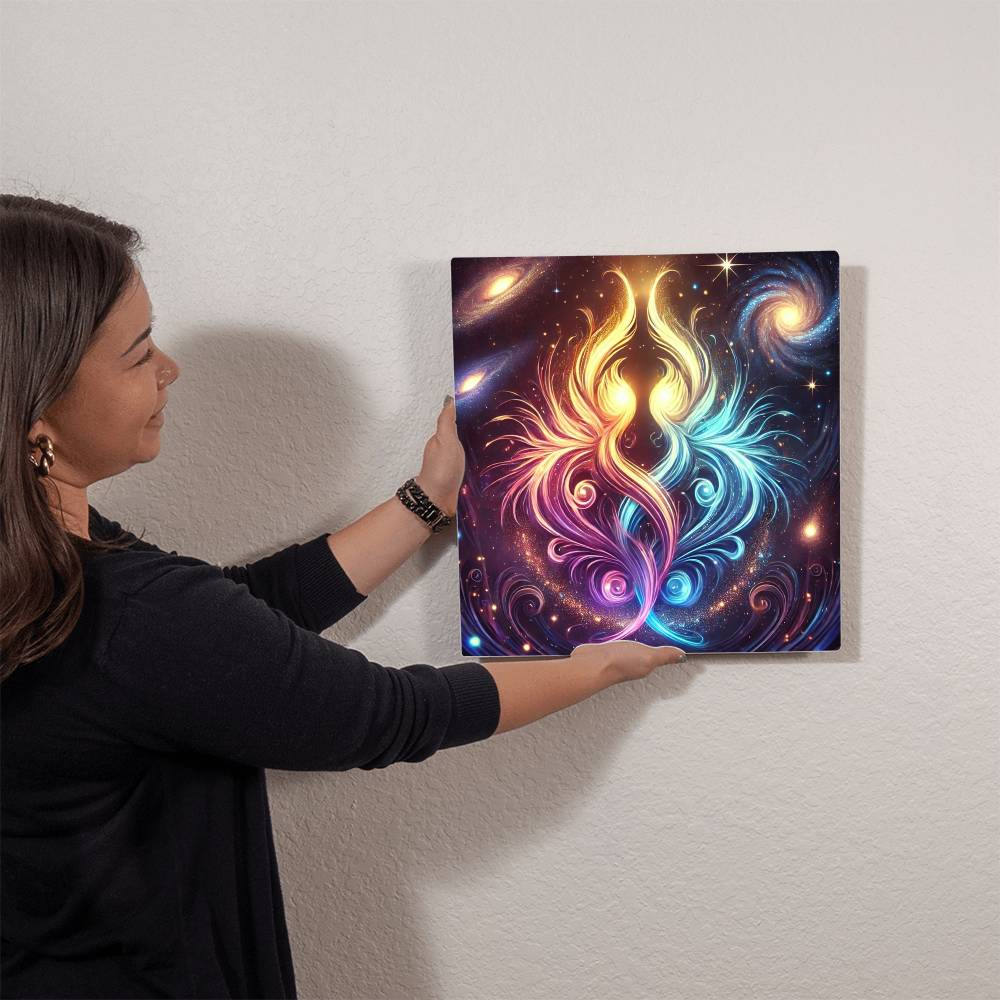 Twin Flame - High Gloss Metal Art Print (1:1)