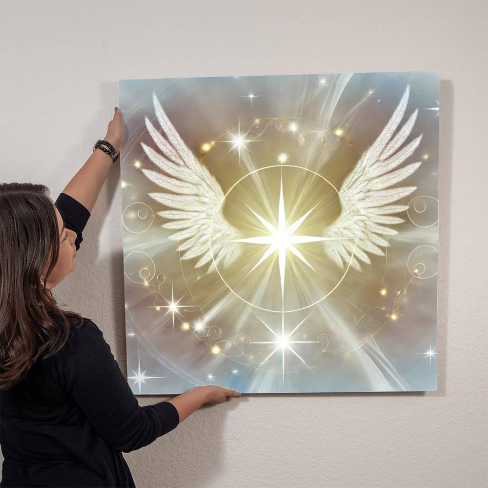 Angelic Celestial Star -  High Gloss Metal Art Print (1:1)