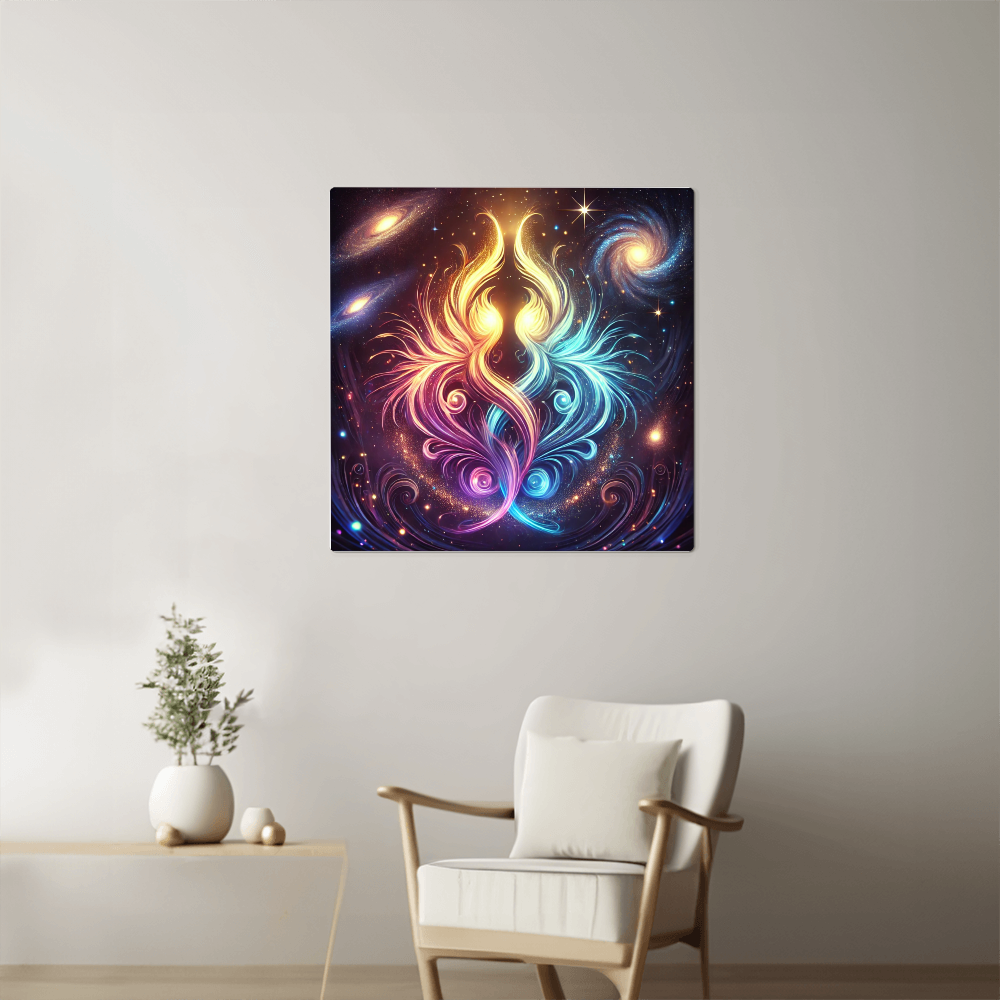 Twin Flame - High Gloss Metal Art Print (1:1)