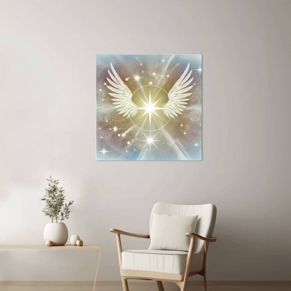 Angelic Celestial Star -  High Gloss Metal Art Print (1:1)