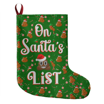 On Santa's List - Giant Holiday Stocking