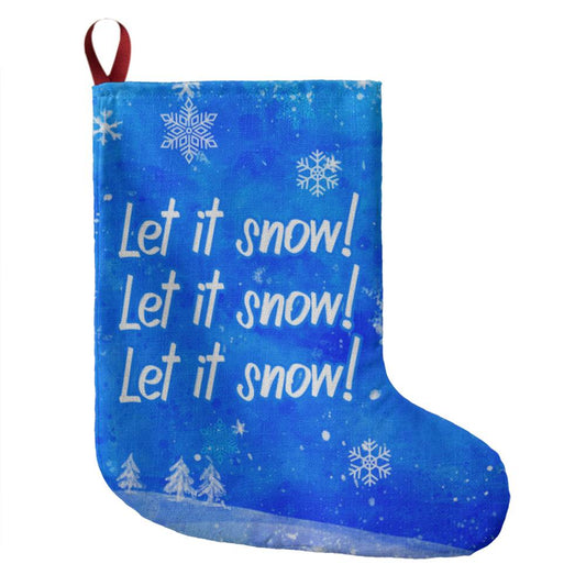 Let It Snow - Giant Holiday Stocking