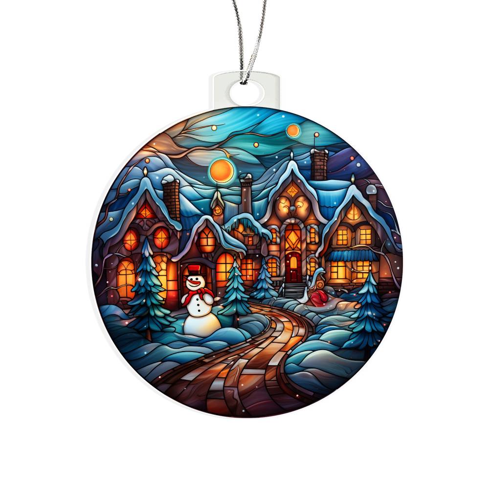 Christmas Night - Acrylic Christmas Ornament