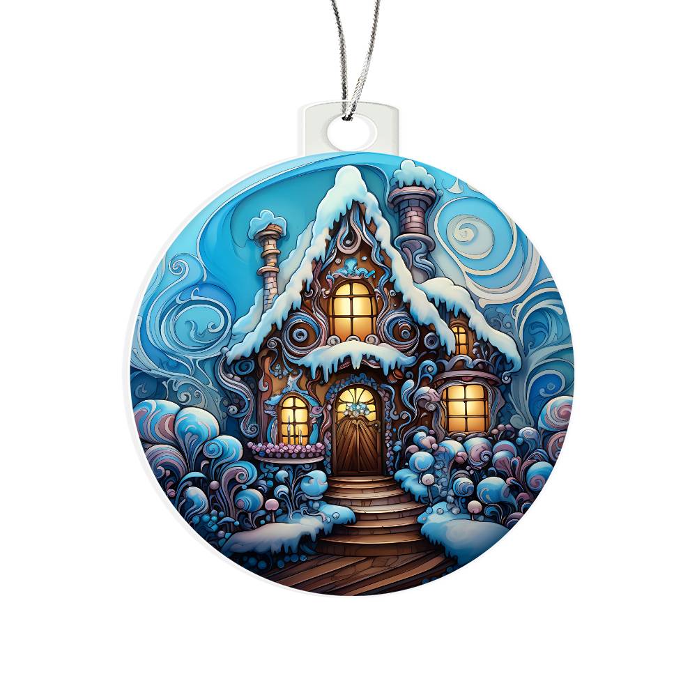 Ice House - Acrylic Christmas Ornament