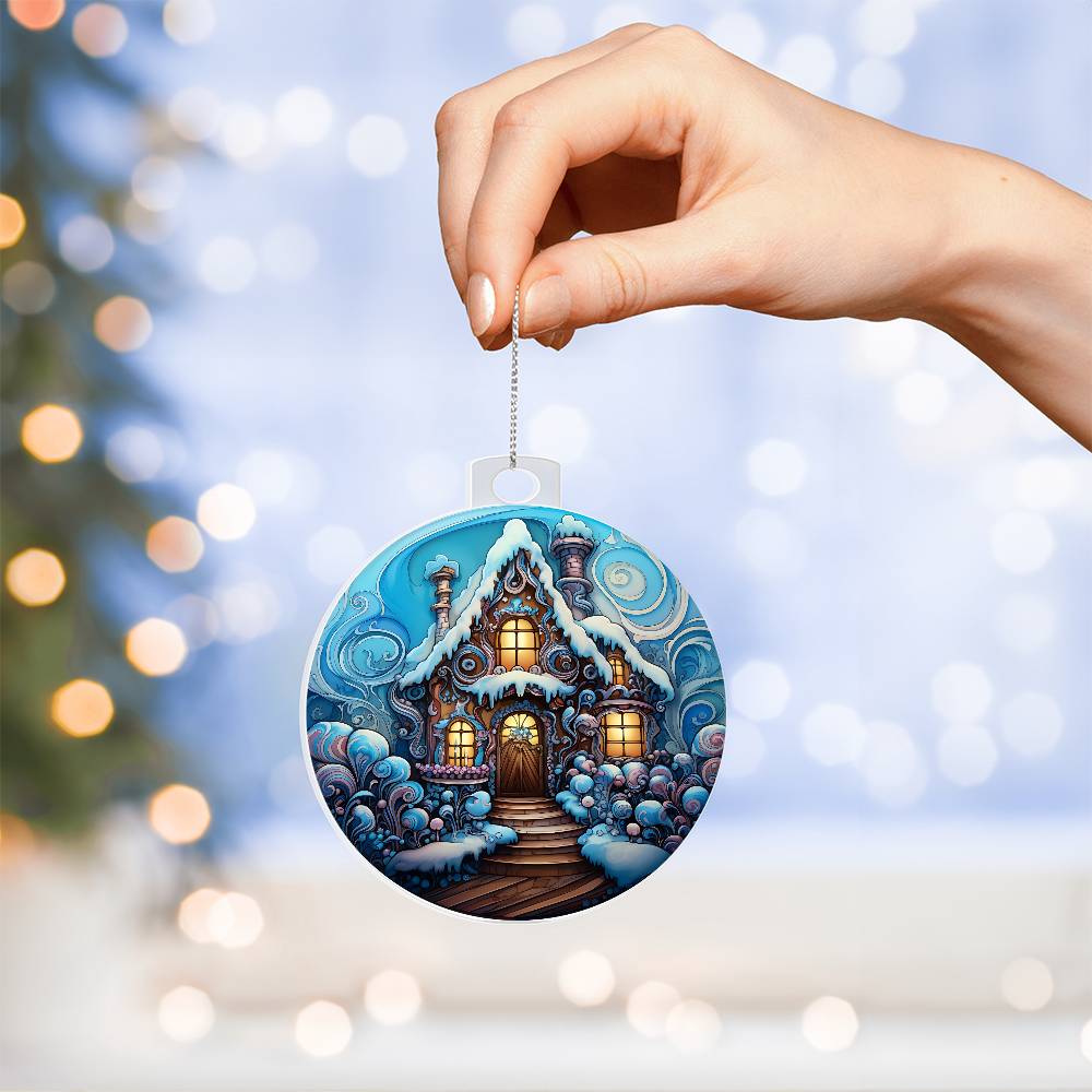 Ice House - Acrylic Christmas Ornament