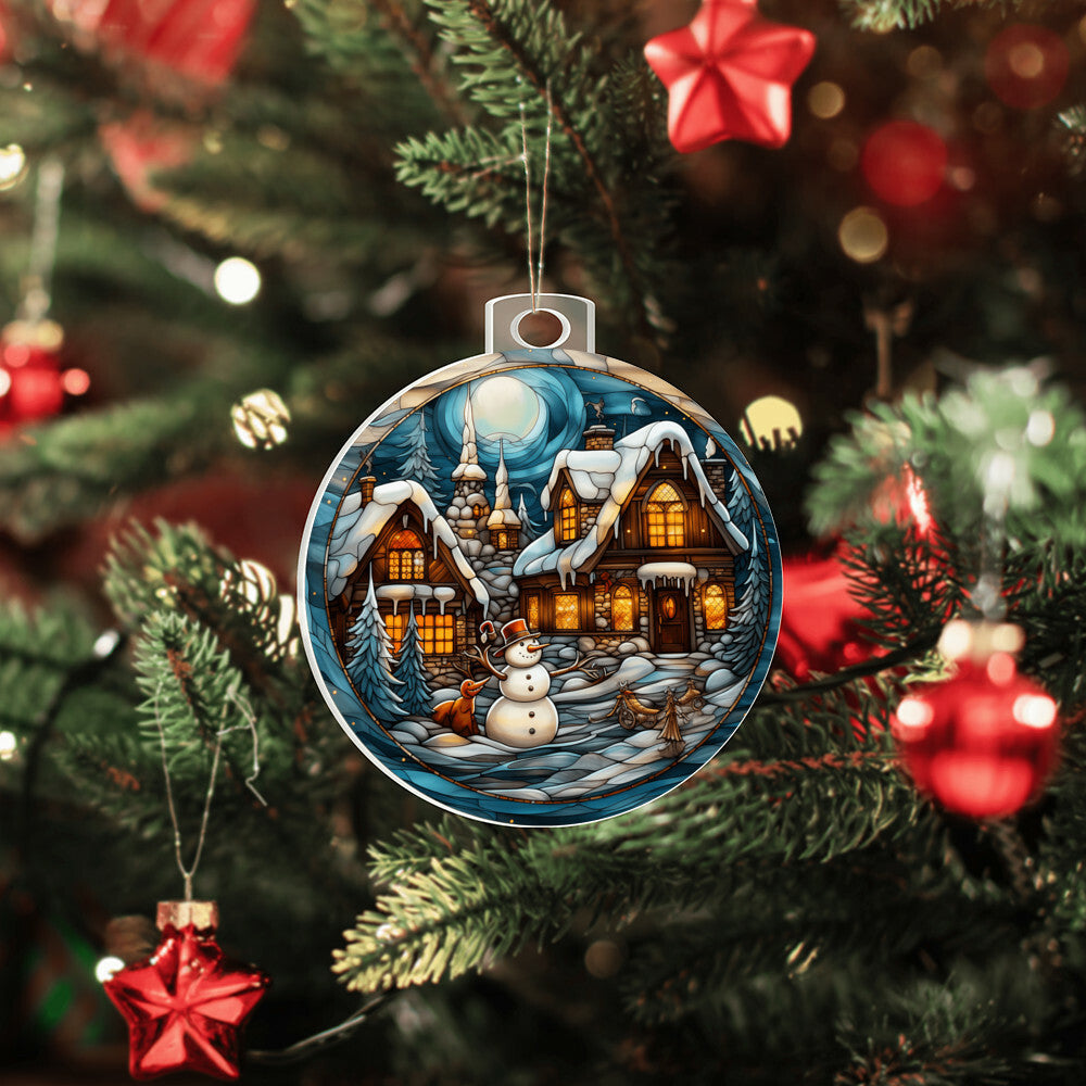 Winter Night - Christmas Ornament