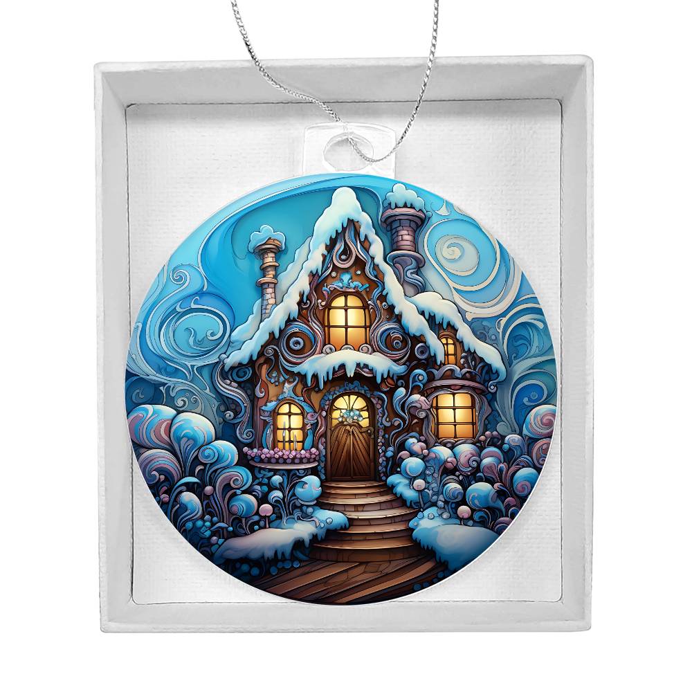 Ice House - Acrylic Christmas Ornament