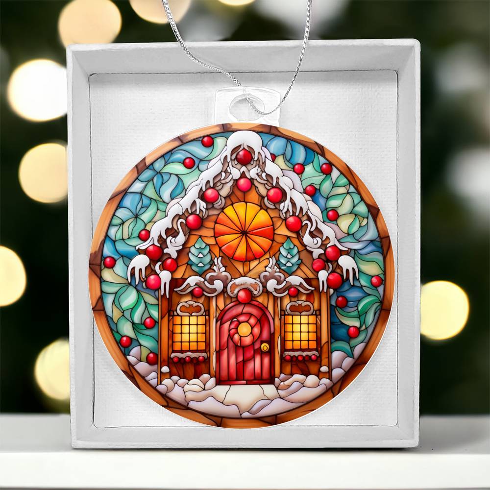 Gingerbread House - Acrylic Christmas Ornament