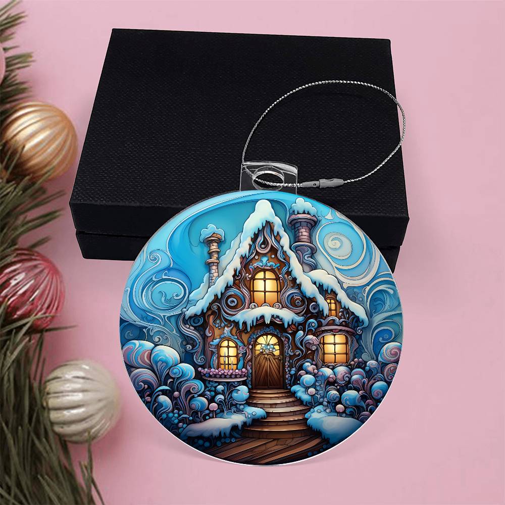 Ice House - Acrylic Christmas Ornament