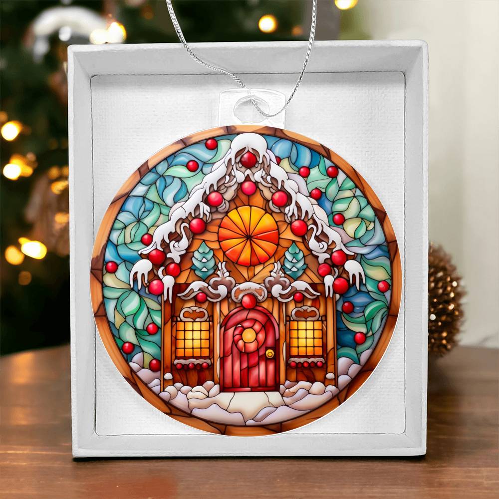 Gingerbread House - Acrylic Christmas Ornament