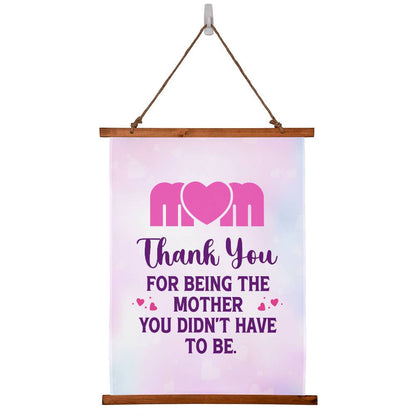 Thank You Mom- Wood Framed Tapestry