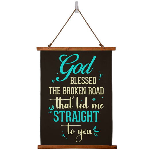 God Led Me To You - Wood Framed Wall Tapestry