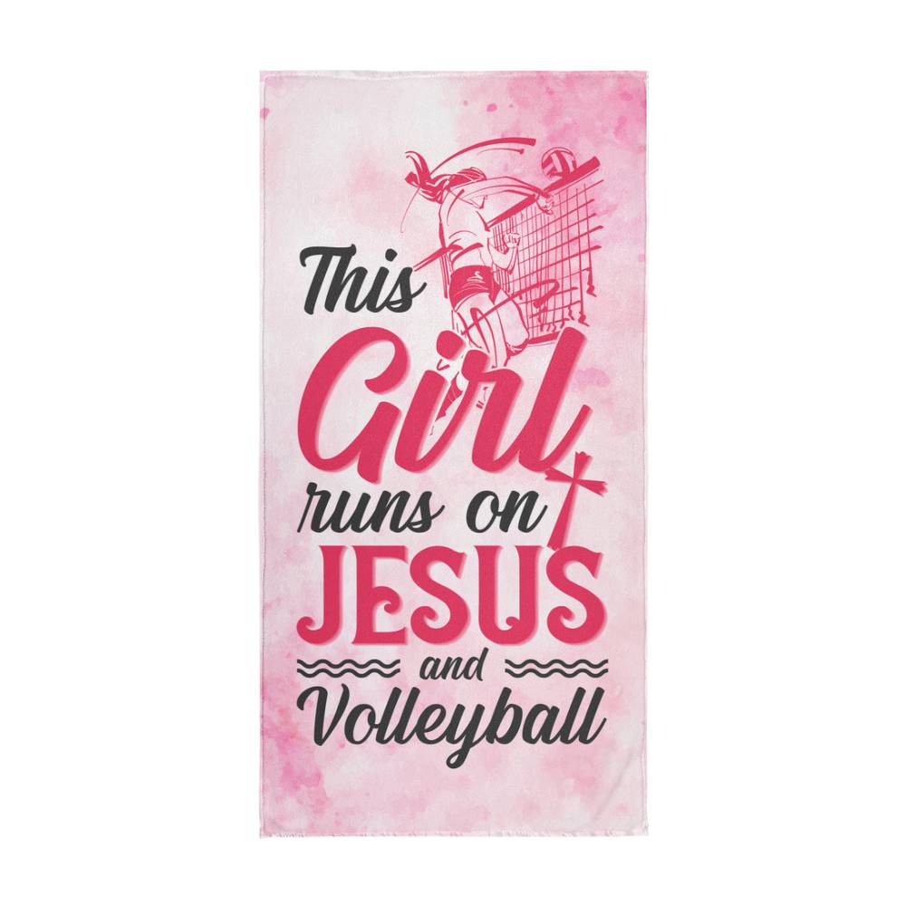 Jesus & Volleyball - Sports Towel