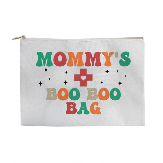 Mommy's Boo Boo Bag - Large Fabric Zippered Pouch