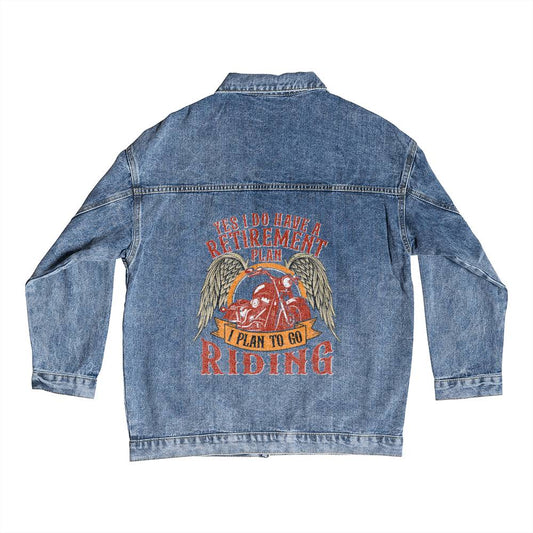 Retirement Riding - Men's DTG Denim Jacket