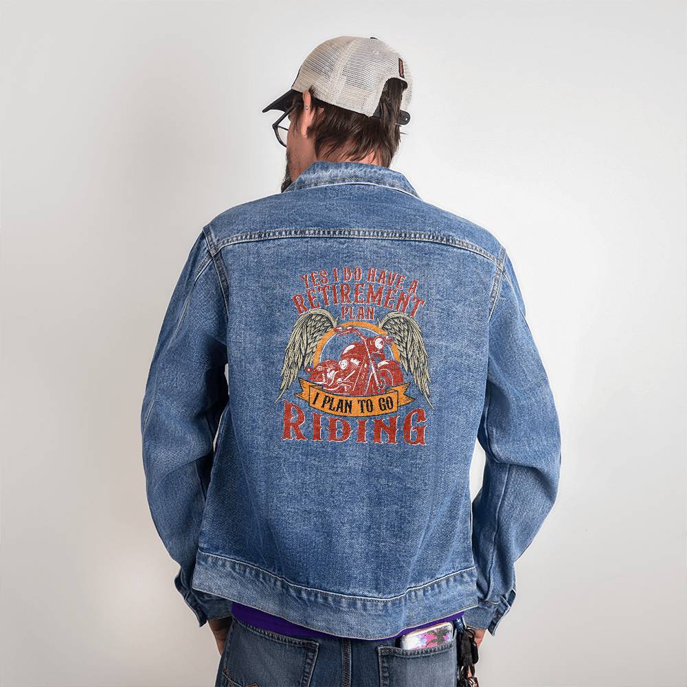 Retirement Riding - Men's DTG Denim Jacket