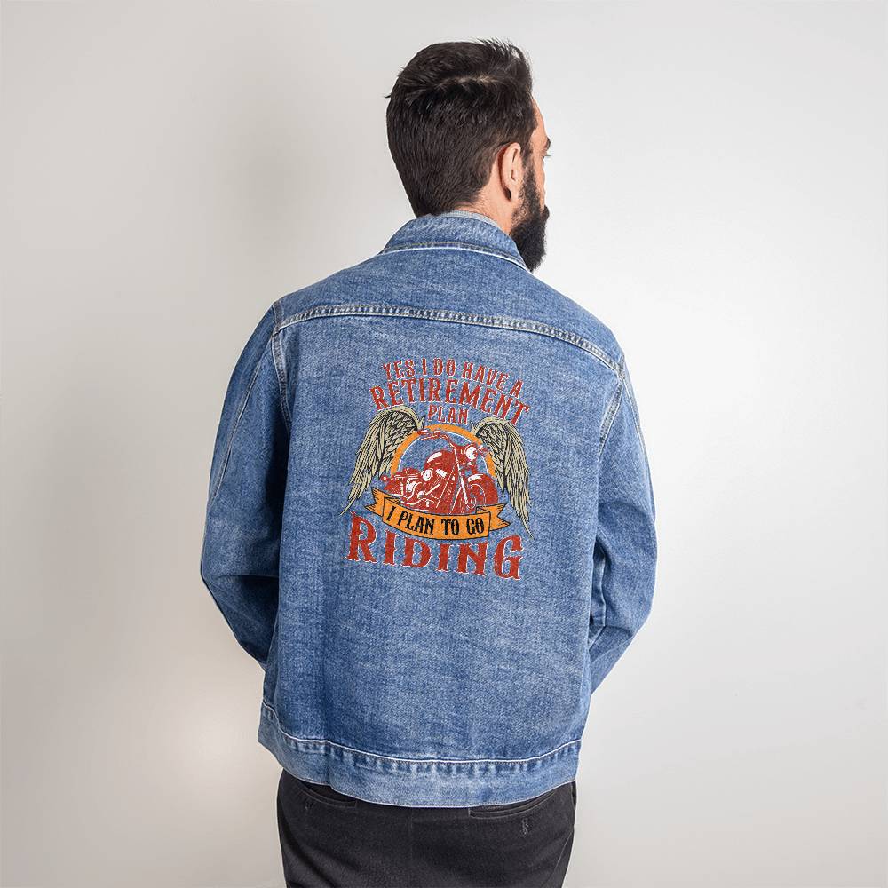 Retirement Riding - Men's DTG Denim Jacket