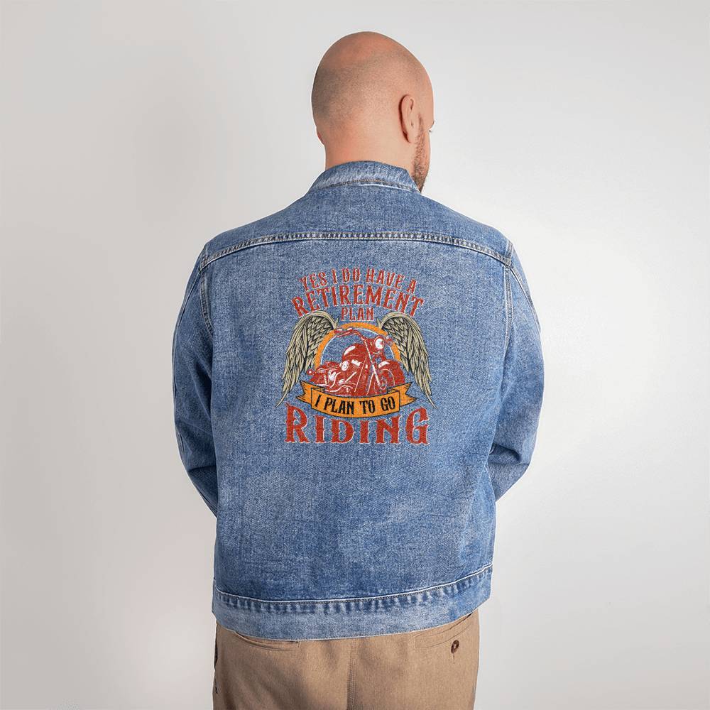 Retirement Riding - Men's DTG Denim Jacket