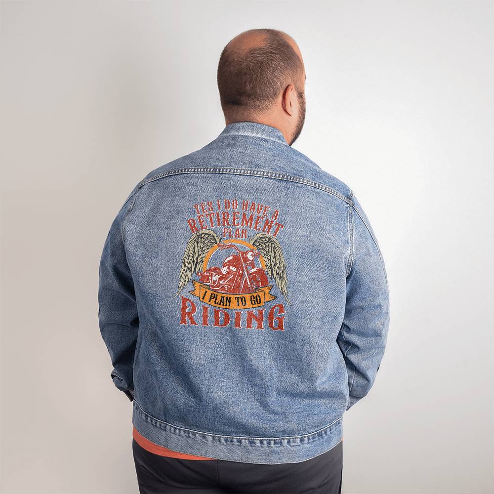 Retirement Riding - Men's DTG Denim Jacket