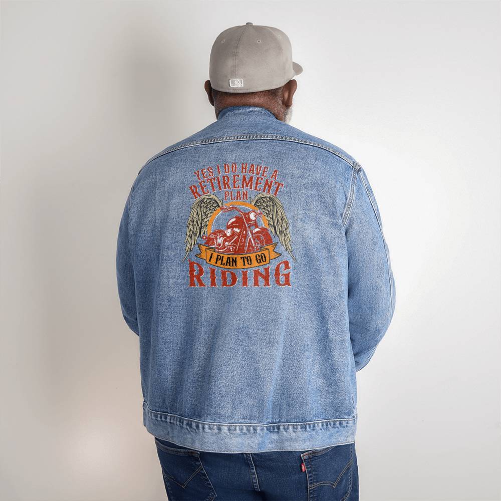 Retirement Riding - Men's DTG Denim Jacket